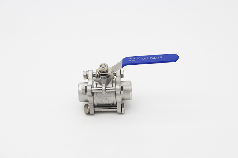 Three-piece ball valve welding